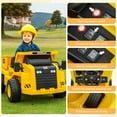 thumbnail image 4 of Costway 12 V Powered Ride-On Toy Dump Truck with 2.4G Remote Control and Sand Shovel, 4 of 10
