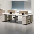 thumbnail image 3 of Ergonomic Reception Office Desk Computer Corner Work Storage Office Desk Luxury Study Teenage Mesa Escritorio House Furniture My Lux Decor Round, 3 of 10