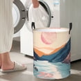 thumbnail image 5 of Hand Drawing River Laundry Hamper Medium Storage Basket/Toy Organizer/Dirty Clothes Bucket, 5 of 5