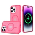thumbnail image 6 of For Apple iPhone 16 (6.1") Strong MagSafe Compatible Shockproof Hybrid Glossy Oil Protective Slim Hard Dual Layer TPU + PC Cover ,Xpm Phone Case [ Hot Pink ], 6 of 8