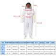 thumbnail image 2 of Traje de Apicultura Uxcell para Hombres y Mujeres XXL con Guantes y Capucha de Velo, Blanco, 2 of 7