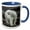Blue/White, variant on 3drose, Canada, Nunavut, Polar Bear Standing by Iceberg, 11oz Mug
