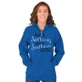 thumbnail image 3 of Boots Bling Country Southern Belle Zip Hoodie Sweatshirt Women Brisco Brands M, 3 of 5