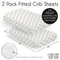 thumbnail image 6 of Sweet Jojo Designs Baseball Patch Red and White Fitted Crib Sheets 2 Piece Set, 6 of 6
