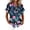 Green, variant on Womens Hawaiian Shirts Dressy Floral Printed Short Sleeve Button Down Blouse Summer Tropical Beach Tops