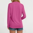 thumbnail image 4 of zaveiop Cardigan for Women Trendy Lightweight Soft Thin Long Sleeve Open Front Cardigans Casual Breathable Cover Ups Dusters (Hot Pink, XXL), 4 of 9