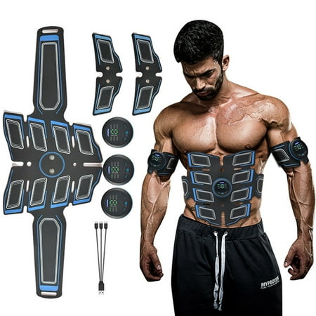 Abs Stimulator Muscle Toner Abs Stimulating Belt Abdominal Toner Training  Device for Muscles 
