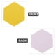 thumbnail image 2 of 12 PCS Boulletin Board Hexagon Field Pin Board Board Tablero de memoria para el tablero de oficina en casa, 2 of 7