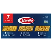 Barilla, Variety Pack Farfalle & Elbows & Rotini, 16 oz (Pack of 7)