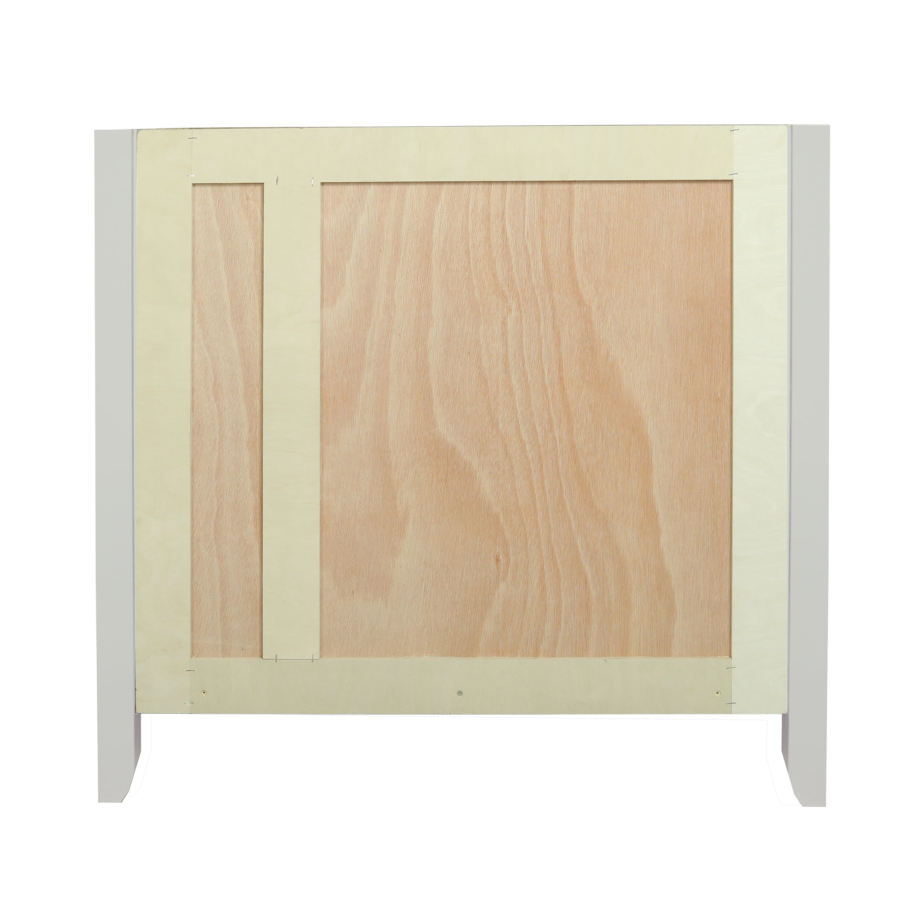 Design House Dawson 36-Inch Bathroom Vanity Cabinet, Ready to Assemble, 2-Door 2-Drawer Freestanding, Comfort Height 34 in., Sherwin-Williams® On the Rocks, Matte Black Hardware, 228437-OTR-RTA