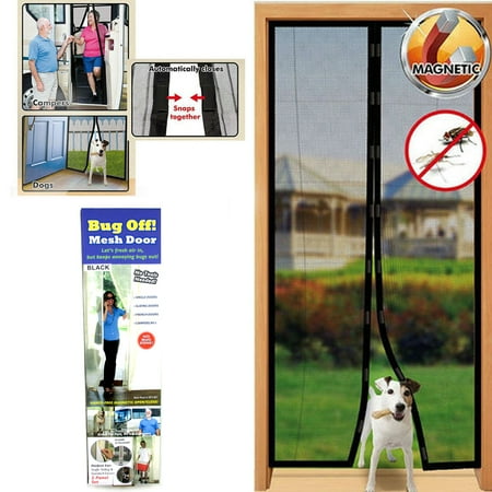 Instant Mesh Screen Door Magnetic Hands Free Bug Mosquito