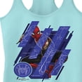 thumbnail image 2 of Junior's Marvel Spider-Man: No Way Home Suit Blueprint Panels  Racerback Tank Top Cancun 2X Large, 2 of 4