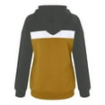 thumbnail image 3 of Womens Hooded Print Long-Sleeve Sweatshirt Casual Blouse Pullover Tops, 3 of 6
