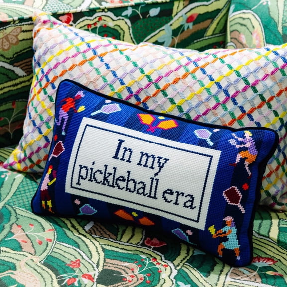 Furbish - Pickleball Era Needlepoint Pillow