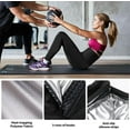 thumbnail image 5 of MANIFIQUE Sauna Sweat Gym Pants for Women High Waist Compression Slimming Weights Thermo Legging Workout Body Shaper, 5 of 6