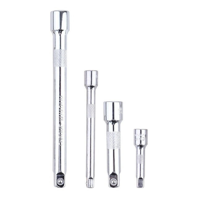 FUTUREORYY 4Pcs Socket Extension Rod Chrome Vanadium Steel for Fastener Maintenance