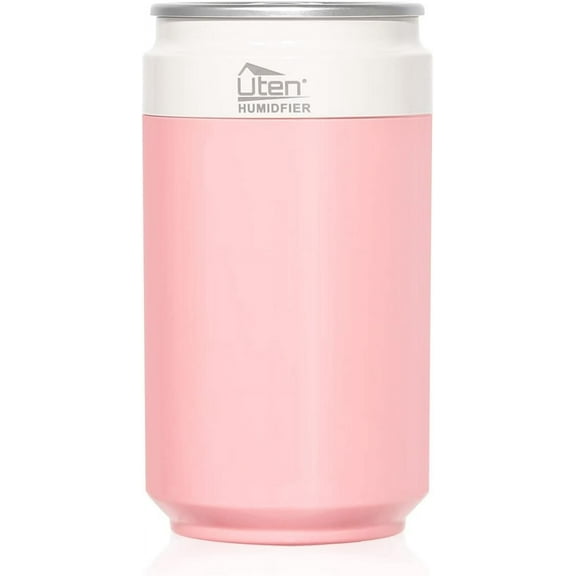 Uten Portable Humidifier with Night Light, USB & Battery Powered for Bedroom, Home, Office, Car, and Outdoor Use, 2 Mist Modes & Auto-Off for Plants and Dry Spaces