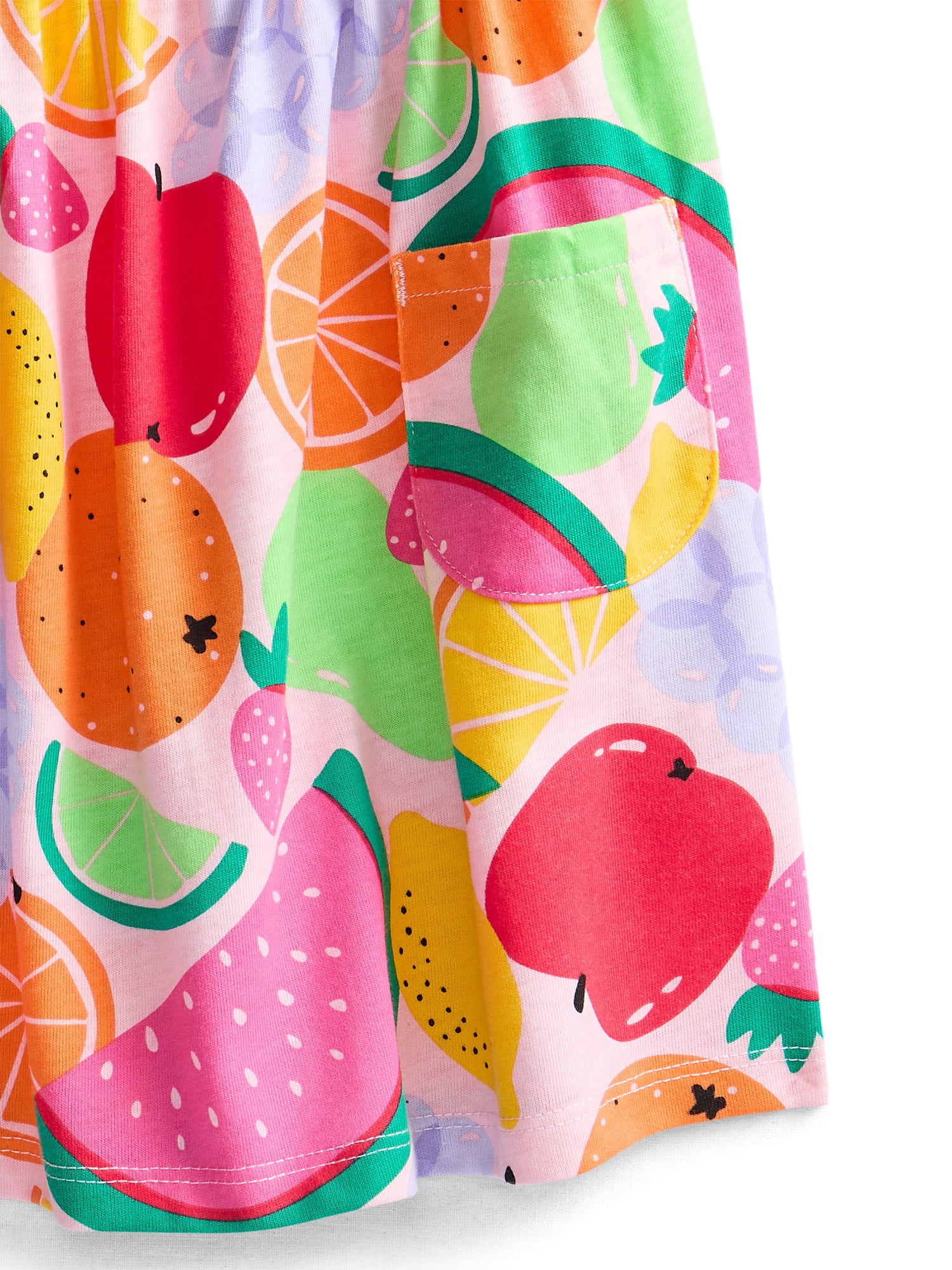 Wonder Nation Toddler Girls Sleeveless Knit Tank Play Dress, Sizes 12M–5T