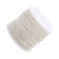 thumbnail image 3 of SUTENGDA Shaped Chain Spool Link Cable Chain DIY Making Accessories Twisted Chains for Craft DIY Jewelry Making Necklace Bracelet (2mm Silver), 3 of 10