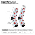thumbnail image 2 of KLL Strawberry Print Cool Socks Men's Women's Crew Socks Funny Crazy Novelty Stockings, 2 of 6