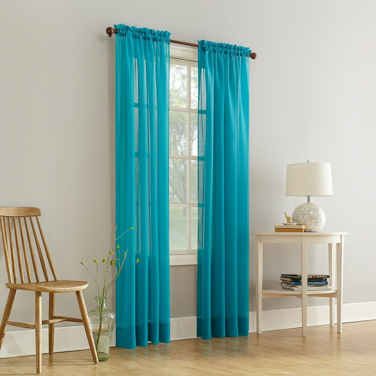 Mainstays Marjorie Sheer Voile Curtai...