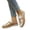 Brown, variant on Womens Woven Strap Beaded Sandal , Boho Floral Sandals Braided StrapSandals ,Accents for Summer Beach and Casual Daily Wear, Comfortable Cushioned Insole