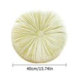 thumbnail image 2 of Handmade Small Pumpkin Ice Flower Velvet Back Chair Cushion Sofa Cushion Round Cushion, 2 of 5