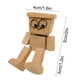 thumbnail image 3 of Figura de hombre de madera tembloroso, adorno de coche hecho a mano, figura de acción, divertido cabezón, decoración para tablero de instrumentos, escritorio moderno, creativo, pieza única Rkxzt, 3 of 9