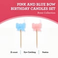 thumbnail image 4 of Pink and Blue Bow Birthday Candles Set, 6 Pieces, by Way To Celebrate, 4 of 7