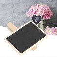 thumbnail image 3 of 50Pcs Mini Blackboard Clip Plant Label Wooden Message Board Marking Tool for Home OfficeSquare Shape, 3 of 5
