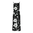 thumbnail image 5 of Tnhcen Women's Wide Leg Jumpsuit Wide Leg Romper Vintage Floral Print Overalls Adjustable Straps Pockets Casual Pants S-3XL, 5 of 6