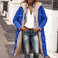 thumbnail image 2 of Dzrciro Long Winter Coats for Women, Fleece Lined Collared Full Zip Waterproof Hooded Trench Coat with Pockets, Thick Thermal Versatile Windbreaker Puffer Jackets S-5XL, 2 of 10