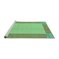 thumbnail image 2 of Ahgly Company Machine Washable Indoor Square Abstract Turquoise Blue Modern Area Rugs, 6' Square, 2 of 4