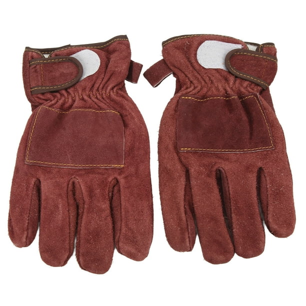 Cooking Barbecue Gloves Bbq Grill Oven Gloves Heat Gloves Calf Leather ...