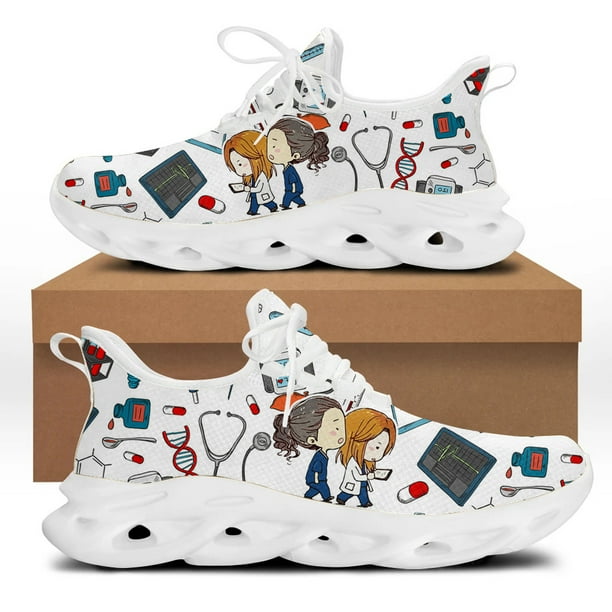 Zapatillas de deporte de moda para mujer, zapatillas de malla transpirables para correr, calzado para caminar resistente al desgaste para mujer