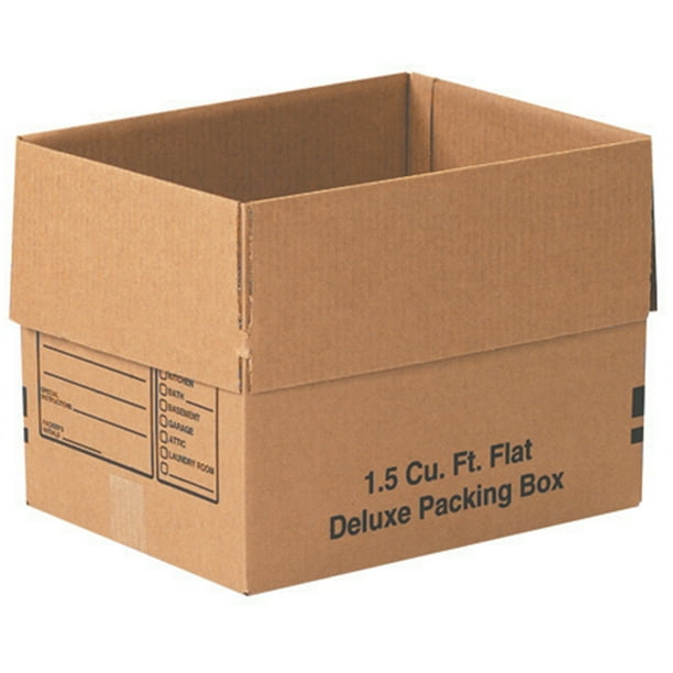 uBoxes Moving Boxes with Handles, 15 Premium Small, 16 3/8" x 12 5/8" x