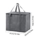 thumbnail image 4 of Yhmxh Bolsa térmica grande y bolsas térmicas para la compra, ideales para reparto de comida. Nevera plegable. Bolsas reutilizables para picnics con base rígida, cierre de cremallera, plegables y re, 4 of 6