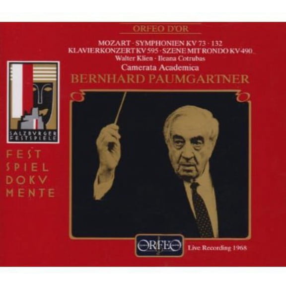 Bernhard Paumgartner - Sym. KV 73 & 132 & Klavierkonzert KV 595 & Szene - Music & Performance - CD