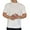 White, variant on Men's Crew Neck Short Sleeve Polyester T-Shirt Slim Fit Basic Casual Top Lightweight T-Shirt