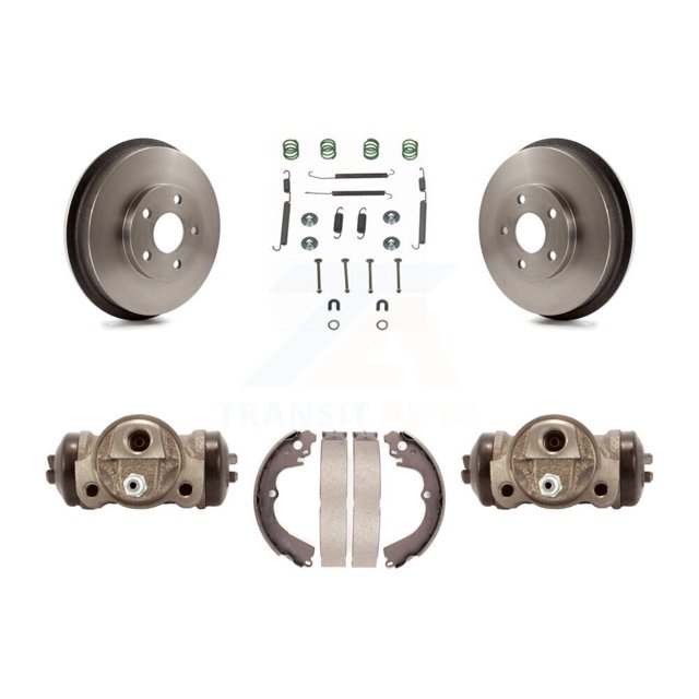 Transit Auto Rear Brake Drum Shoes Spring and Cylinders Kit for Car Subaru Forester Impreza K8N-100441