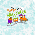 thumbnail image 4 of Inktastic Happy Halloween Train with Pumpkins, Bats, Cat,and Ghost Boys or Girls Toddler T-Shirt, 4 of 5