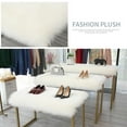 thumbnail image 6 of AYktou Sheepskin Rugs 15.74x15.74in Soft White Fluffy Rugs Chair Couch Cover Fuzzy Rugs for Bedroom Floor Sofa Living Room, 6 of 7