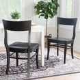 thumbnail image 2 of Linon Tucker Wood Commercial Grade Set of Two Side Chairs in Black, 2 of 16