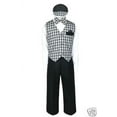 thumbnail image 4 of New Infant Boy & Toddler Black Wedding Formal  Vest Suit Outfits 0-24M  2T 3T 4T, 4 of 7