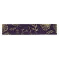 thumbnail image 2 of MKHERT Hand Drawn Leaf Table Runner for Wedding Party Banquet Decoration 14x72 inch, 2 of 3