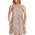 thumbnail image 1 of Sikiie Robe Sans Manches à Texture Marbre Rose Doré pour Femmes avec Poches Col Rond Robe d'Été, Adaptée pour Usage Quotidien, Bureau, Vacances Été, 1 of 7