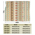 thumbnail image 3 of ZICANCN Throw Blanket Bohemian Ethnic Abstract Floral , Couch Ultra Soft Micro Fleece Sofa Bed Camping Travel Blanket for Adults, 50"x40", 3 of 8