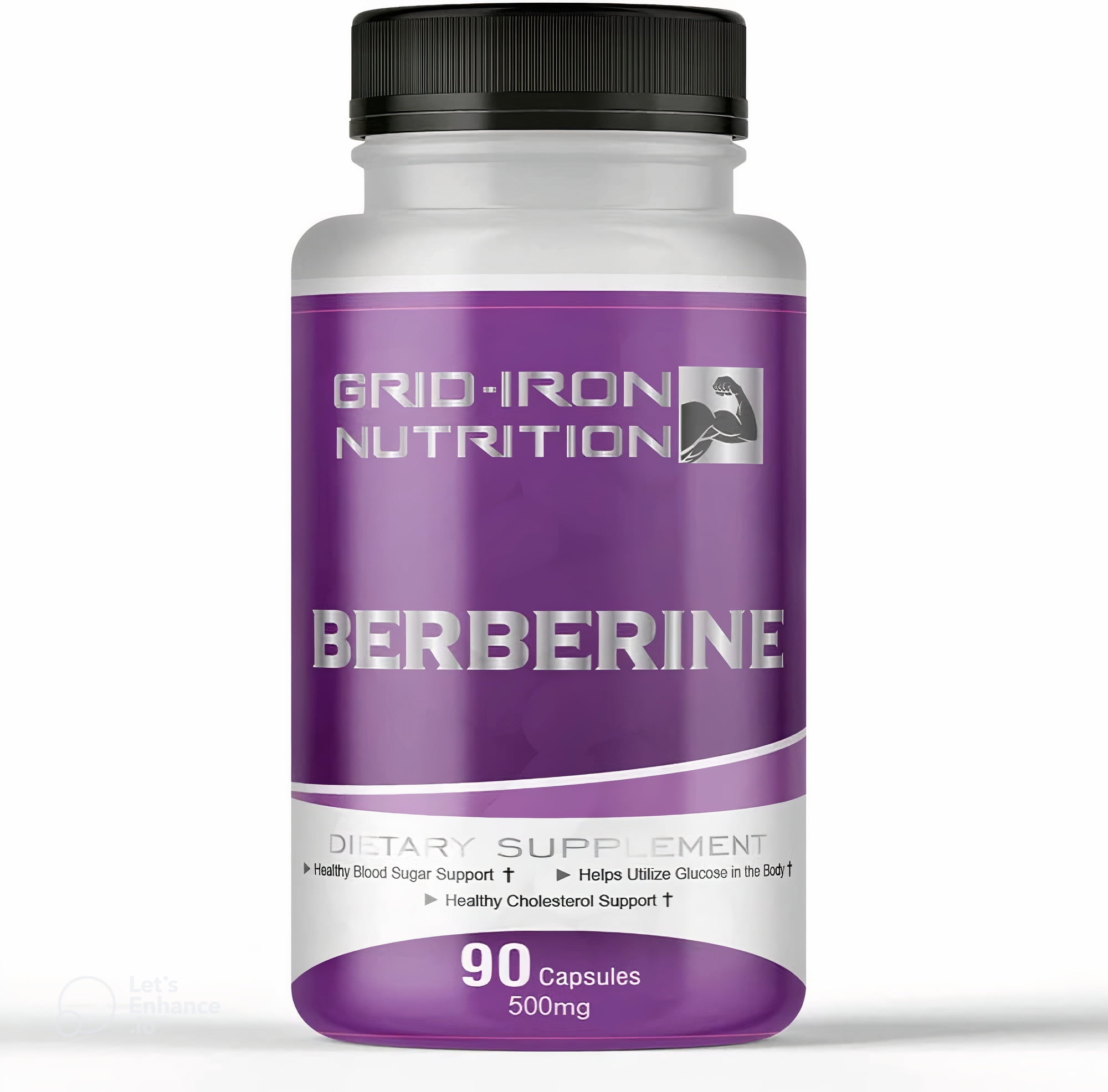 Gridiron Nutrition Berberine 500mg 90 Capsules with Chromium