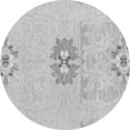 thumbnail image 1 of Ahgly Company Indoor Round Abstract Gray Modern Area Rugs, 5' Round, 1 of 4