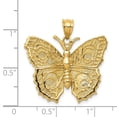 thumbnail image 3 of 14K Yellow Gold Charm Pendant Themed 28 mm 27 Butterfly, 3 of 3